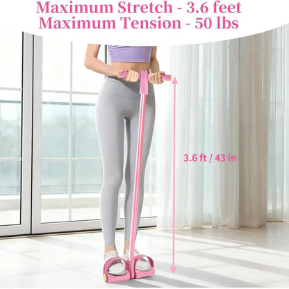 6-Tube Multi-Functional Resistance Band — a Home Fitness Training Device, Abdominal Workout Tool, Women’S Arm-Exercising Equipment, Ideal for At-Home Sit-Ups and Yoga; a Portable Resistance-Band Fitness Gear, Also a Convenient Father’S Day Gift.