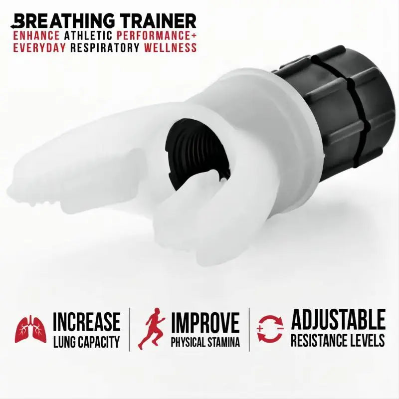 Breathing Exercise Device, Adjustable Respiratory Resistant, Portable Lung Capacity Abdominal Breathing Trainer Sports Accessories, Fitness Equipment, Home Training Equipment, Home Workout Equipment, Stomach Workout Equipment, Training Tool