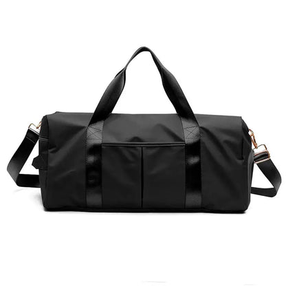 Waterproof Gym Duffle Bag with Shoe Compartment, Dry Wet Separation Sports Travel Bag for Women Men, Anti-Splash Weekender Overnight Bag for Gym Travel Workout